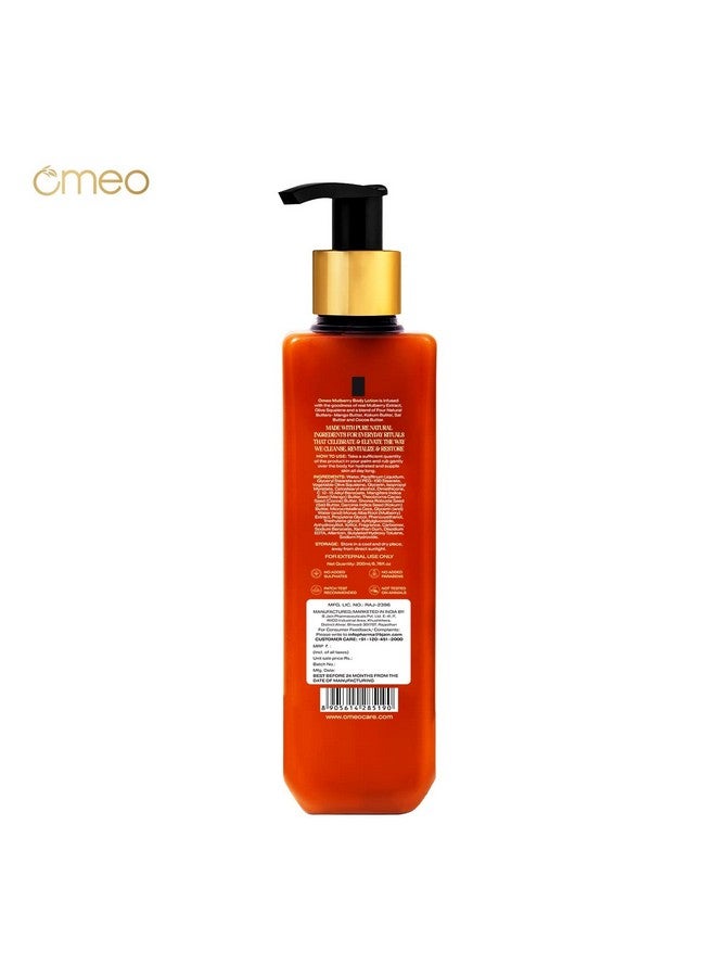 Omeo Mulberry Body Lotion for Dry Skin with Goodness of Mulberry Extract, Sal, Mango, Cocoa & Kokum Butter and Vitamin E | Non-Sticky, Moisturizer Cream, Glow, for Women & Men- 200ML - Image 2