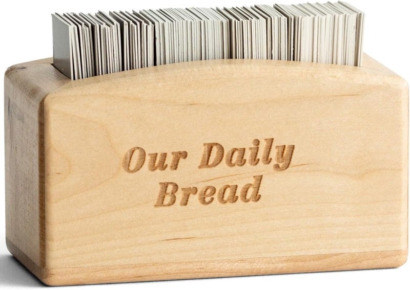 DaySpring  Our Daily Bread Wood Promise Box  240 Promises from The Word of God  Sharable Scripture Cards J4531Brown - Image 2