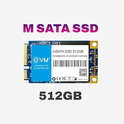 EVM 512GB mSATA Internal SSD - 520MB/s Read & 500MB/s Write - 5-Year Warranty (EVMMS/512GB) - Image 2