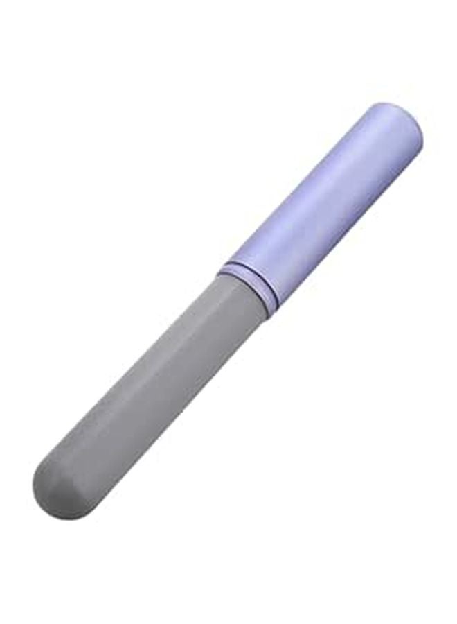Portable Lip Brush With Cap Multifunctional Mini Round Head Applicator For Lip Gloss Concealer Travel Purple - Image 1