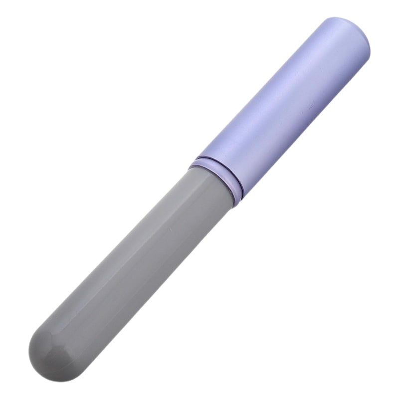 Portable Lip Brush With Cap Multifunctional Mini Round Head Applicator For Lip Gloss Concealer Travel Purple - Image 2