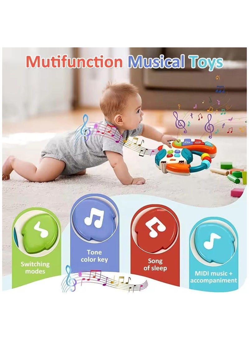 HUANGER Baby Toddler Musical Toy, Newborn Rattles Toys, Light Up Toys with Sound and Light, Sensory Teething Activity Early Learning Educational Toy Gift for Toddler Ages 12 Months+ Parroot - Image 4