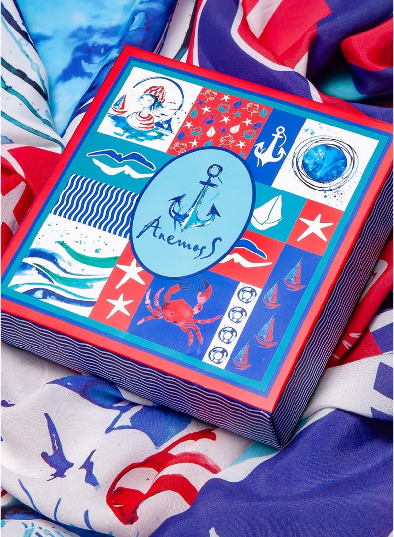 أنيموس باريو شاطئي للنساء، مقاس 120×140 سم، غطاء سباحة، لفّة سارونغ للنساء، تنورة لملابس السباحة، وشاح شاطئي طويل الحجم، بطباعة ملوّنة - Image 5