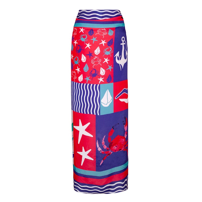 Anemoss Women’s Beachwear Pareo, 120x140cm, Swimwear Cover Up, Sarong Wrap for Women, Bathing Suit Skirt, Long Size Beach Scarf, Colorful Print - Image 3