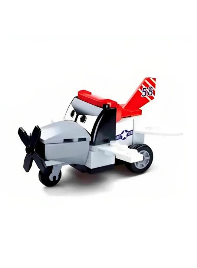 Sluban 51-Piece Power Bricks Pull Back Toy Plane Multicolor 139669 - Image 2