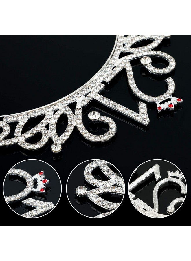 Konsait Onsait 21St Happy Birthday Rhinestone Headband Tiara 21St Birthday Tiara Crown Headband For Girls Women Legal Adult 21St Birthday Party Decor - Image 3