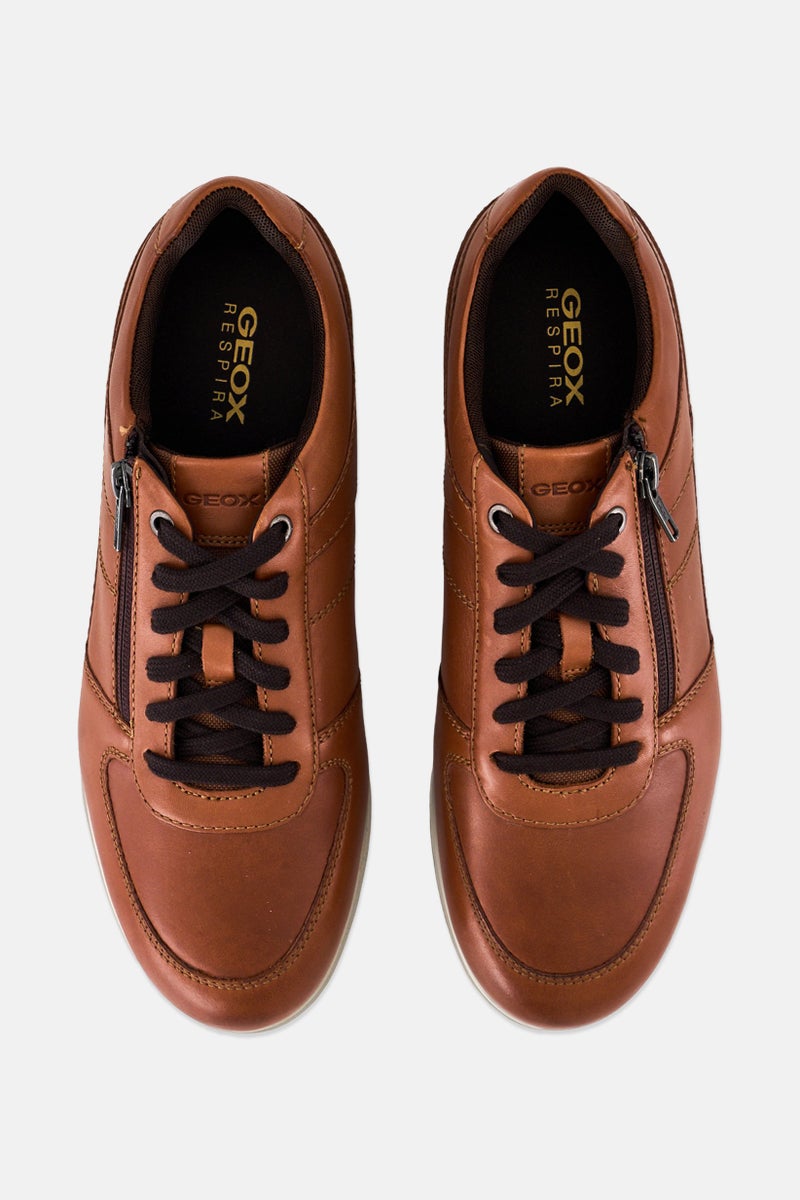 GEOX Men U Renan Lace Up Casual Shoes, Brown  - Image 3