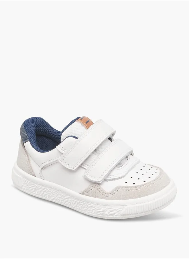 Barefeet Boys Panelled Sneakers with Hook and Loop Closure