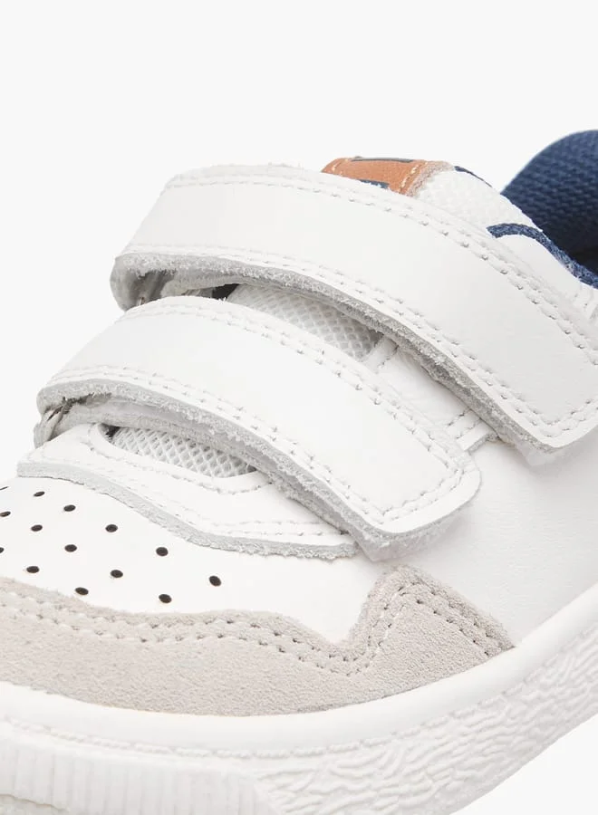 Barefeet Boys Panelled Sneakers with Hook and Loop Closure