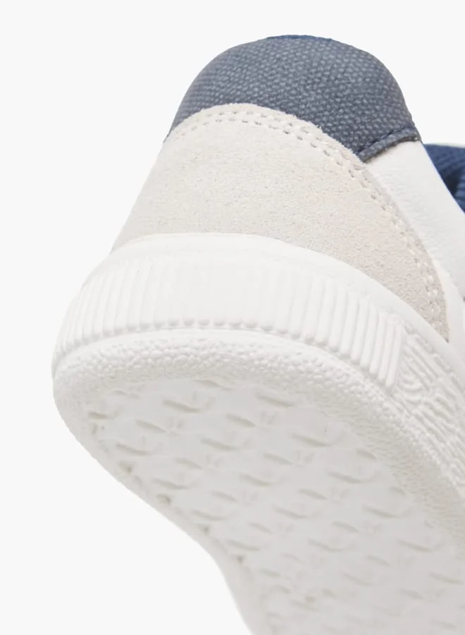 Barefeet Boys Panelled Sneakers with Hook and Loop Closure
