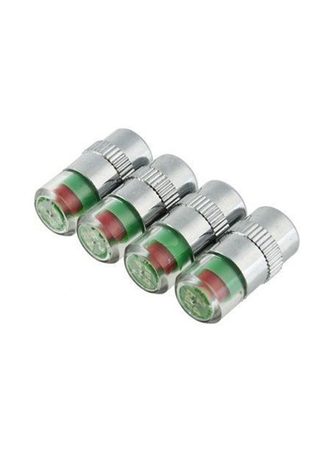 Loquat 4-Piece Car Tire Pressure Monitor Valve Stem Cap Sensor Set