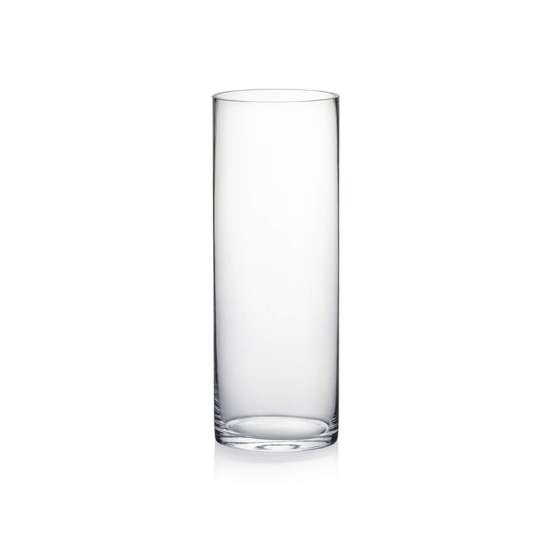 WGV Cylinder Vase  Diameter 5""  Height 14""  Clear Glass Floral Planter Container  Tall Centerpiece Arrangement for Wedding Party Event Home Office Decor  1 Piece