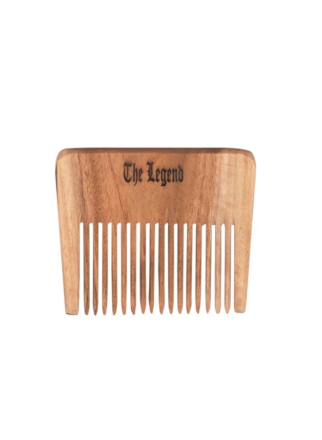 The Legend Neem Wooden Hair Comb for Women & Men | Hair Growth | Dandruff Remover | Curly Hair Neem Wood Wide Tooth for Detangler with Long Handle (Wideteeth,Long Handle and Normal, Pack of 3) - Image 5