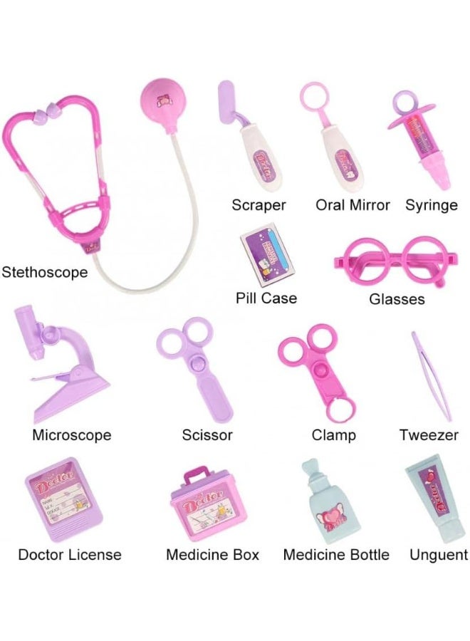 WAHA TOYS Kids Portable Doctor Play Set with Carry Case | Educational Pretend Medical Kit for Boys & Girls | 14-Piece Learning Toy for Creative Role Play & Fine Motor Skills - Image 2