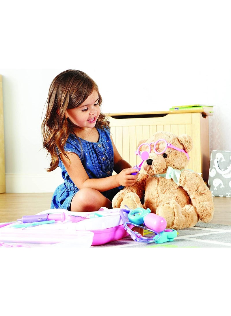 WAHA TOYS Kids Portable Doctor Play Set with Carry Case | Educational Pretend Medical Kit for Boys & Girls | 14-Piece Learning Toy for Creative Role Play & Fine Motor Skills - Image 5