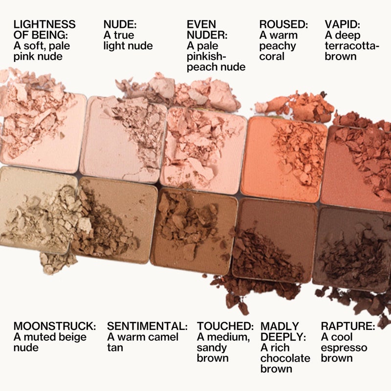 Pacifica Pink Nudes Mineral Eyeshadow Palette, 10 Neutral Shades, For Natural or Smoky Eye Look, Naked Eye Makeup, Longwearing & Blendable, Vegan, Cruelty Free Ophthalmologist Tested - Image 5
