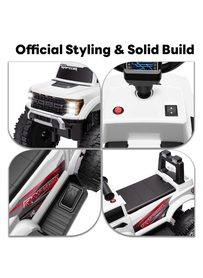Ford F-150 Kids Atv Ride On Battery Powered Ride On Toy 12V - White - Image 4