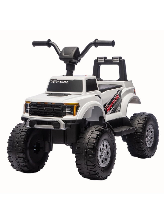 Ford F-150 Kids Atv Ride On Battery Powered Ride On Toy 12V - White - Image 1