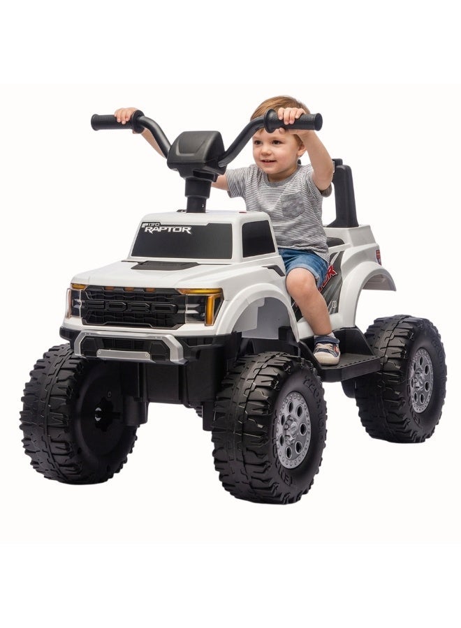 Ford F-150 Kids Atv Ride On Battery Powered Ride On Toy 12V - White - Image 2
