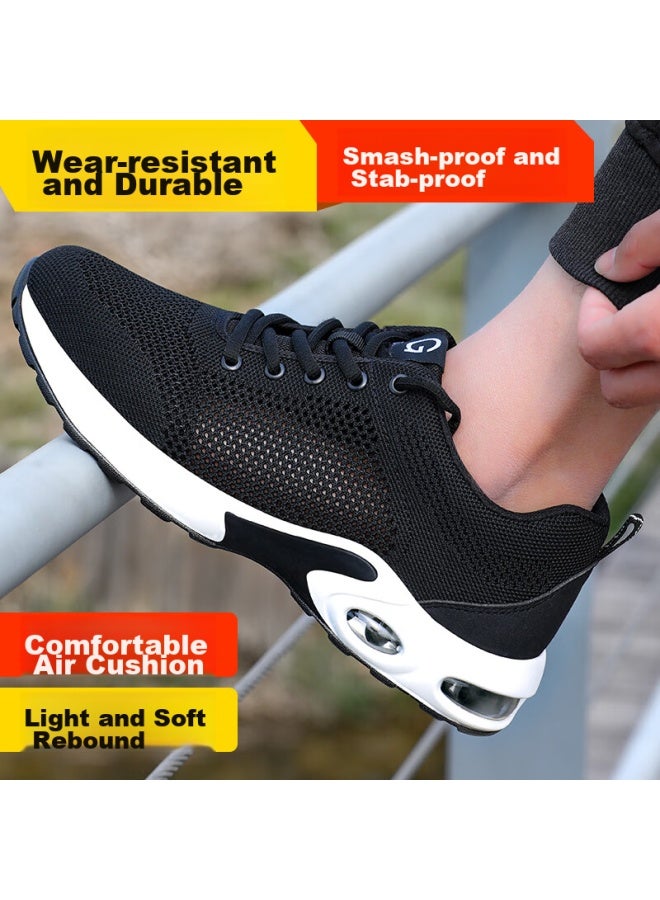 Jingtu Jingtu Safety Shoes For Men, Summer Breathable Steel Toe Cap, Puncture-resistant, Lightweight, Comfortable, Odor-resistant, Work Shoes 2007, Size 43 - Image 3
