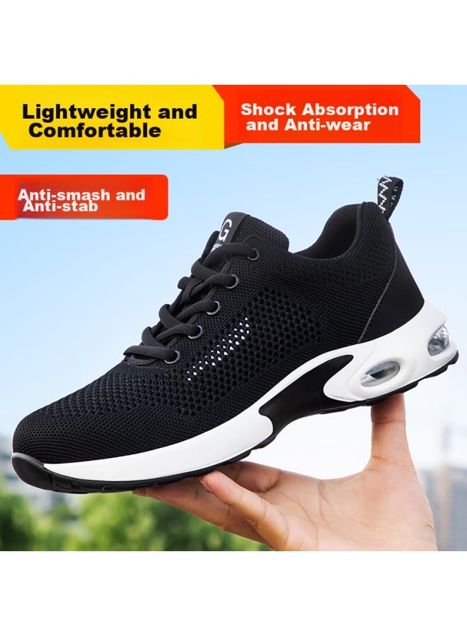 Jingtu Jingtu Safety Shoes For Men, Summer Breathable Steel Toe Cap, Puncture-resistant, Lightweight, Comfortable, Odor-resistant, Work Shoes 2007, Size 43 - Image 1