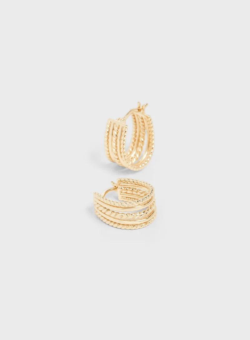 SHASHI Bona Hoop Earrings