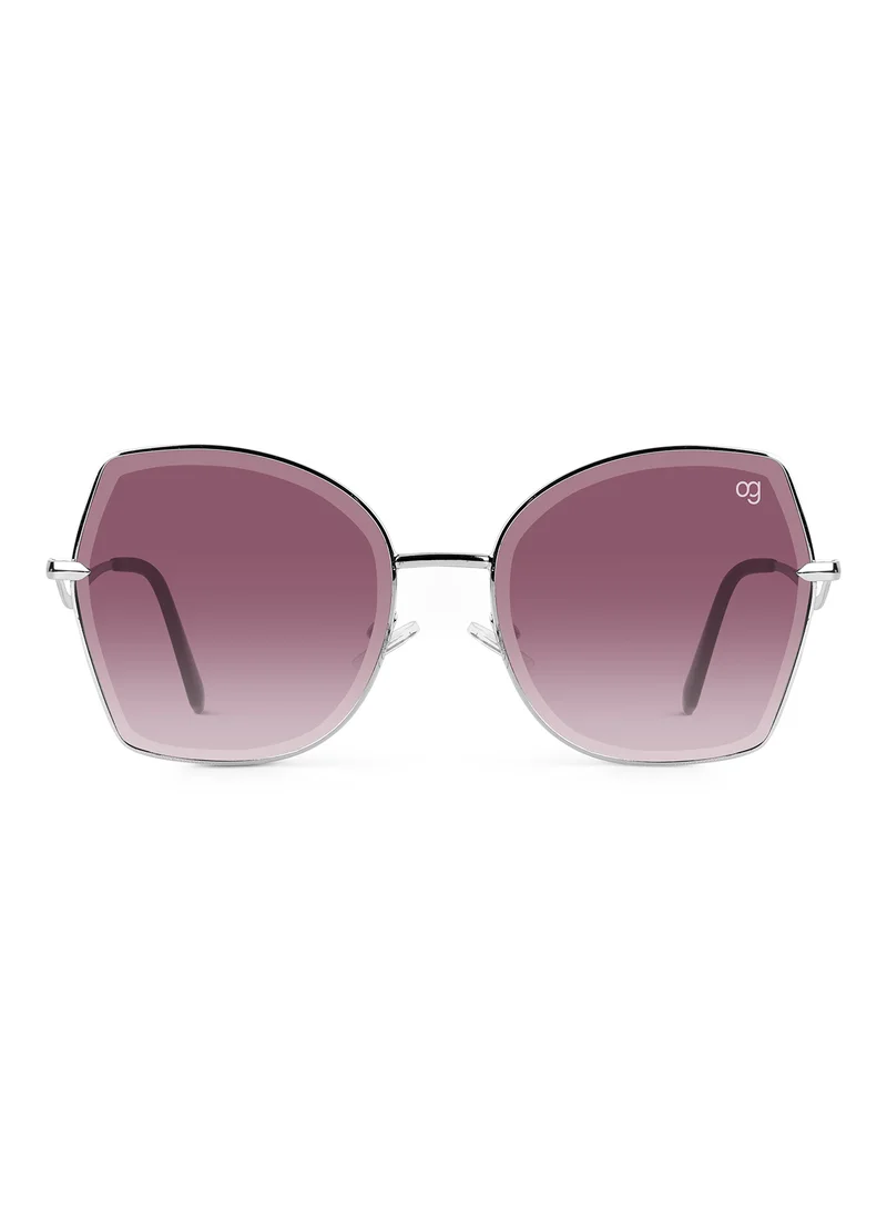 Woggles Latest & Stylish UV Protected Purple Oversized Sunglasses for Women