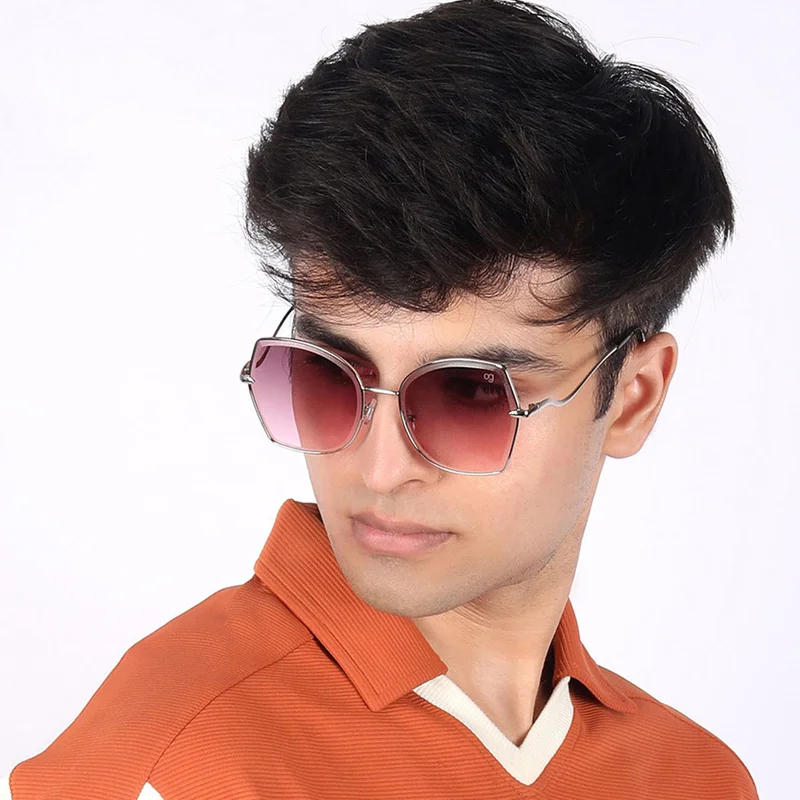 Woggles Latest & Stylish UV Protected Purple Oversized Sunglasses for Women