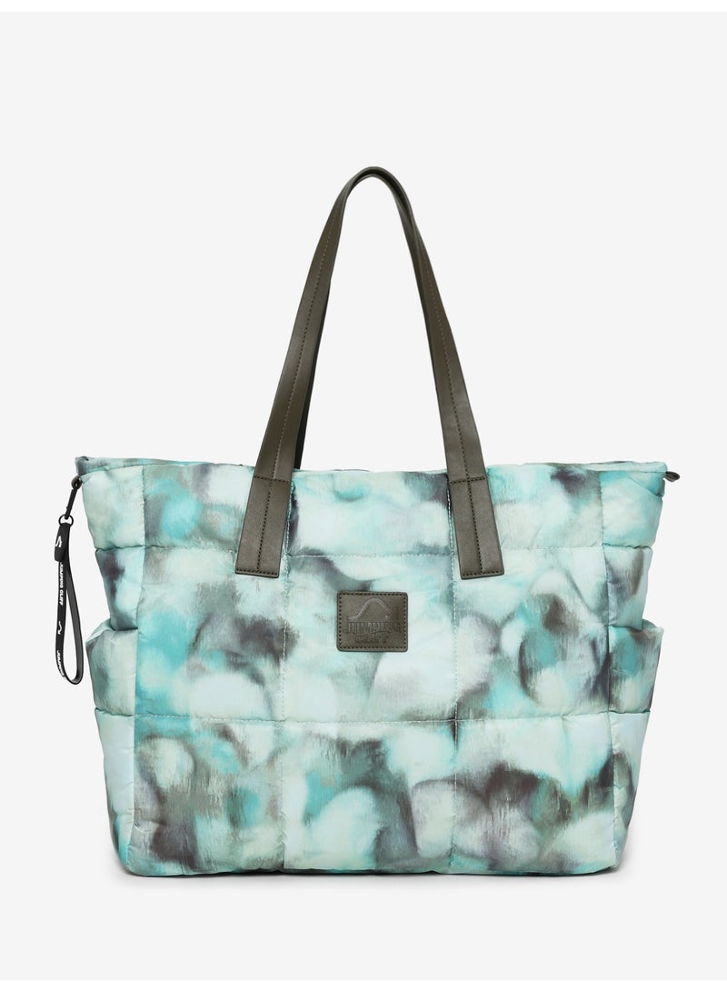 Jumping Cliff Women's Chroma Carry Tote Bag – Water-Resistant, Large Capacity Quilted Nylon Shoulder Bag, Fashion Versatile Shopper Tote, Work/Laptop/Gym/Travel/Casual Outing Friendly, Comfortable Straps, Sustainable, 23.1L 45 x 15 x 35 cm - Image 1