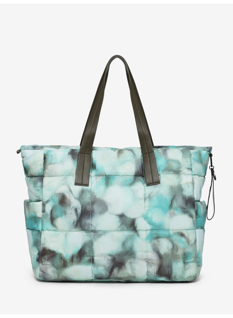 Jumping Cliff Women's Chroma Carry Tote Bag – Water-Resistant, Large Capacity Quilted Nylon Shoulder Bag, Fashion Versatile Shopper Tote, Work/Laptop/Gym/Travel/Casual Outing Friendly, Comfortable Straps, Sustainable, 23.1L 45 x 15 x 35 cm - Image 2