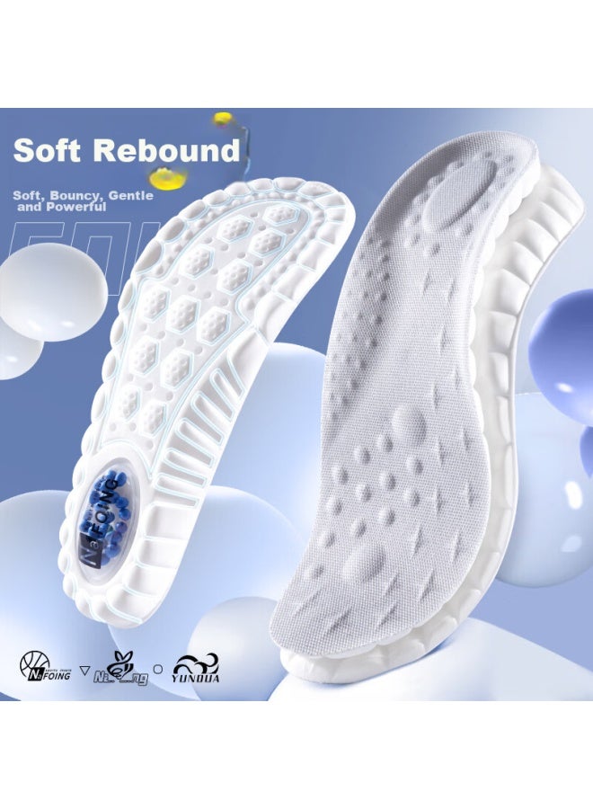 Renben 2 Pairs Of Sports Insoles For Men, Soft And Elastic, Long-lasting, Shock-absorbing, Sweat-absorbing, Breathable, Odor-resistant, Anti-stink Feeling 6640 41-42 - Image 4