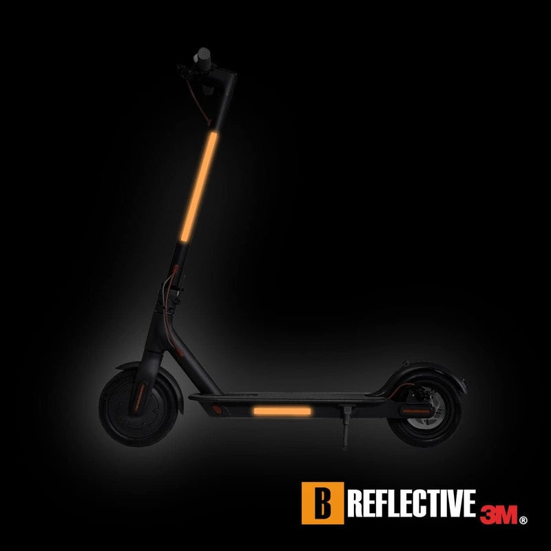 B REFLECTIVE Set of 8 Retro Reflective Stickers for Scooters, Bikes, Motorcycles,... - Multi Support Strips - High Visibility - 3M Technology™ - Maximum grip - Image 4