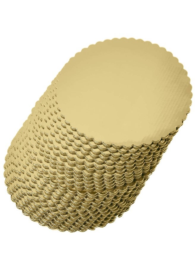 Onemore [25pcs] 8" Gold Cakeboard Round,Small Disposable Cake Circle Base Boards Cake Plate Round Coated Circle Cakeboard Base 8inch 25pack (Gold, 8inch) - Image 4