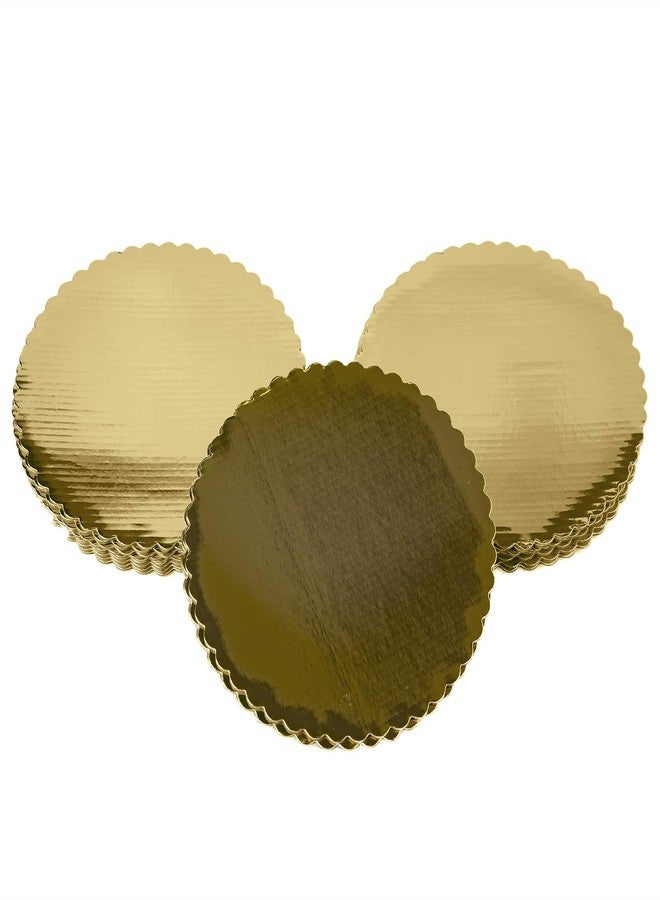 Onemore [25pcs] 8" Gold Cakeboard Round,Small Disposable Cake Circle Base Boards Cake Plate Round Coated Circle Cakeboard Base 8inch 25pack (Gold, 8inch) - Image 5