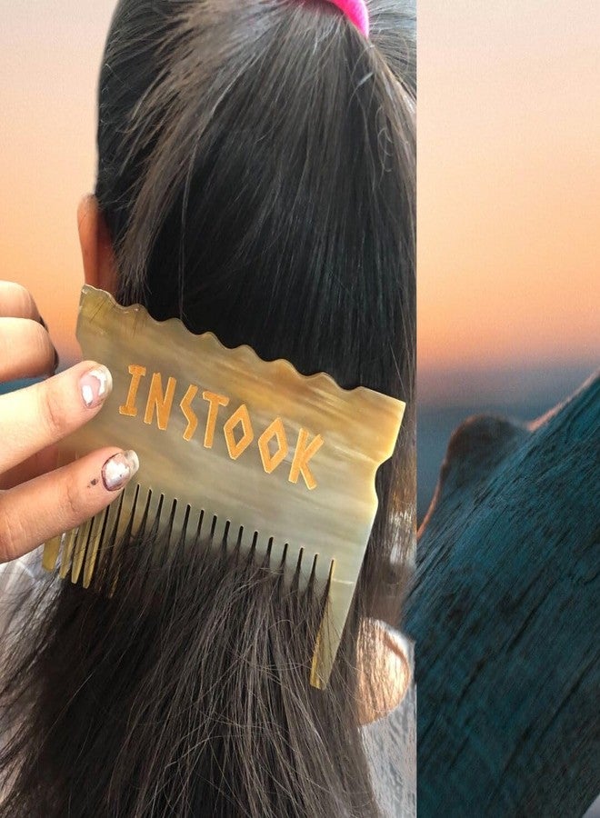 YD Designs Natural Horn Comb Of Hair/Health Care Hair Comb Hairdressing Comb (dimension 19 X 4 cm) - Image 3