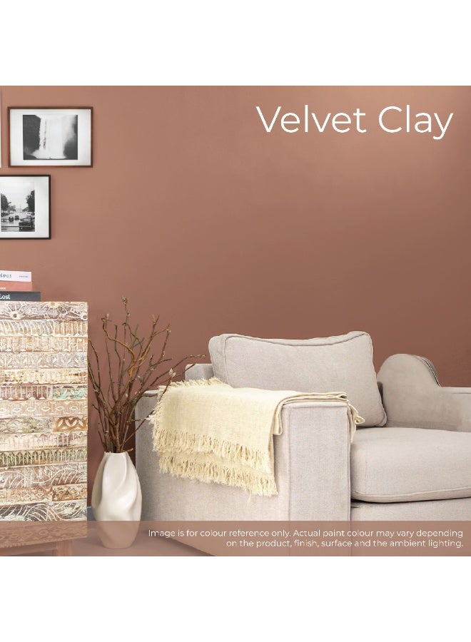 Ritver Silk Emulsion Paint for Home Decor, Premium Interior Wall Paint for Smooth Finish & Modern Wall Decor, Premium Low Odor Home Wall Paint - Velvet Clay - Image 3