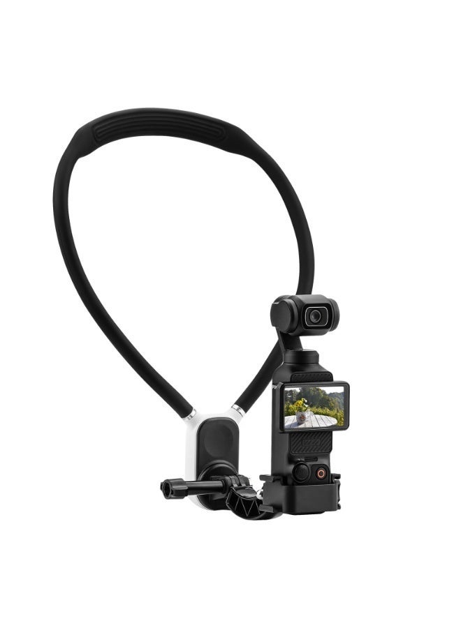 حامل عنق مغناطيسي لـ DJI OSMO Pocket 3، حامل صدر لالتقاط مقاطع فيديو من منظور الشخص الأول (POV) أو مدونات الفيديو (Vlog)، حامل سيلفي يدوي لحمل الكاميرا على الرقبة لـ GoPro Hero 12/11/10/9، ملحقات الكاميرا - Image 1