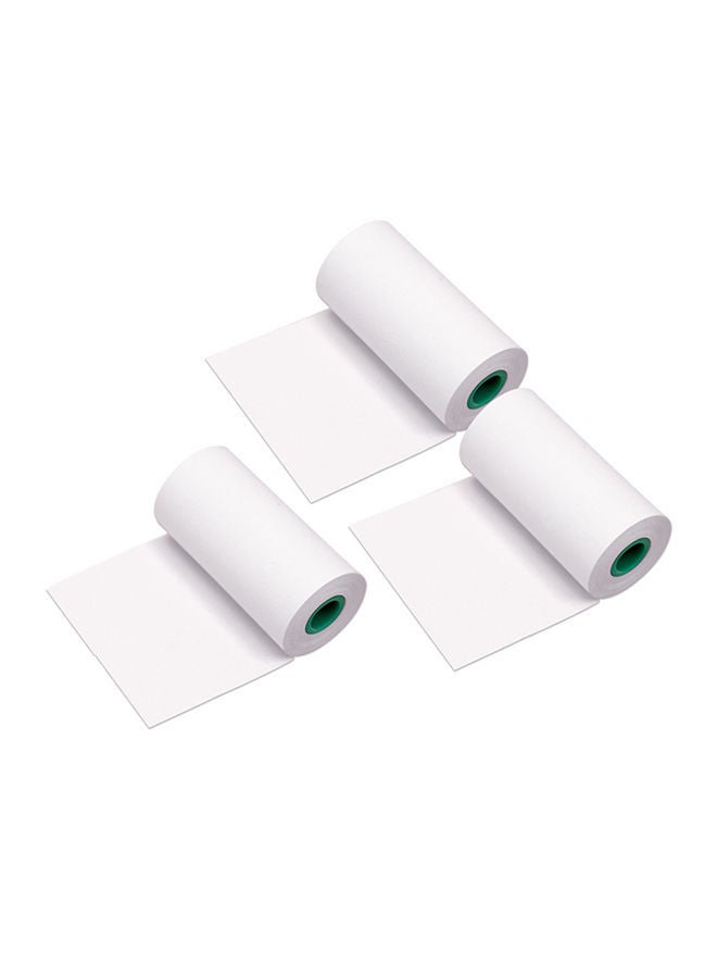 NIBEMINENT 3-Piece Preservation Note Thermal Paper Roll White 
