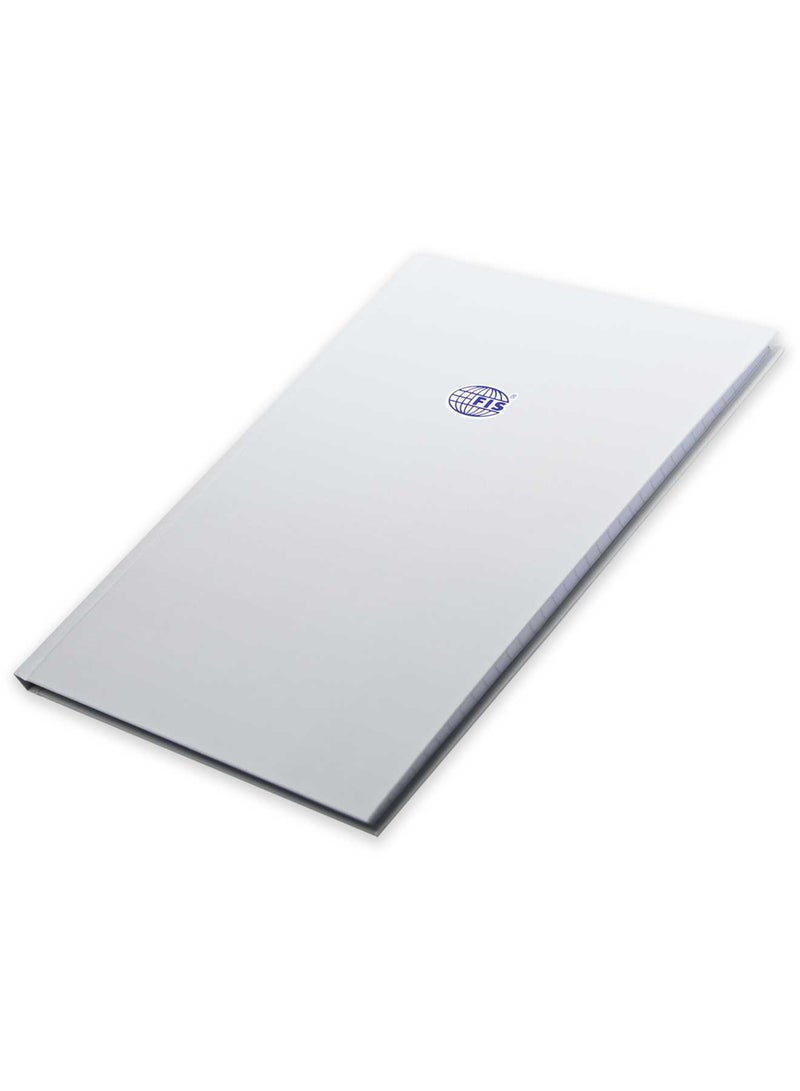 FIS مجموعة FIS من 5 دفاتر ملاحظات غلاف صلب A4 خط واحد، 100 ورقة، فضي -FSNBA4SL100SL - Image 1