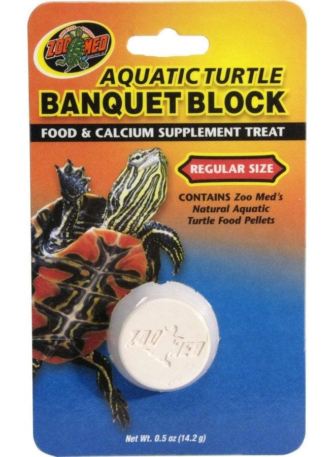Zoo Med Aquatic Turtle Banquet Block Regular (1 Pack) - Pack of 6