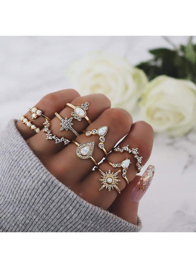CSIYANJRY99 616 Pcs Knuckle Stacking Rings For Women Teen Girlsboho Vintage Stackable Rings Cute Fashion Crystal Aesthetic Midi Finger Rings Set Multiple Rings Pack Bulk - Image 2