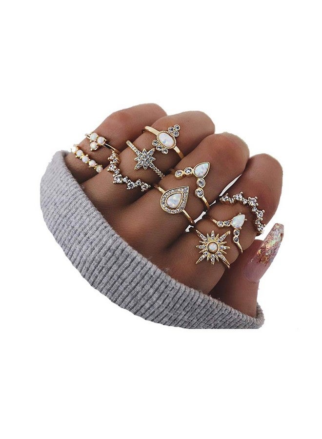 CSIYANJRY99 616 Pcs Knuckle Stacking Rings For Women Teen Girlsboho Vintage Stackable Rings Cute Fashion Crystal Aesthetic Midi Finger Rings Set Multiple Rings Pack Bulk - Image 1