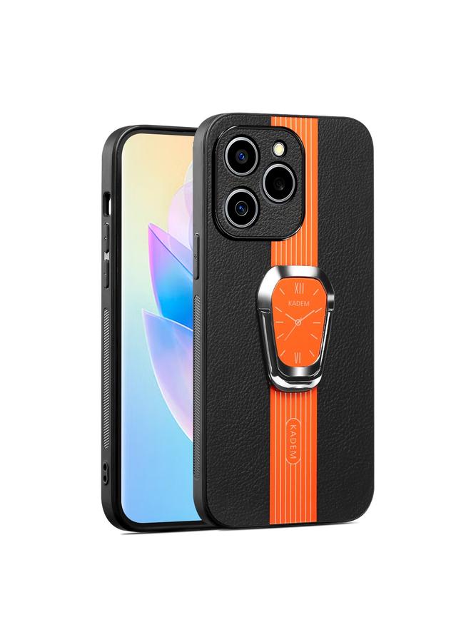 اس-توب جراب خلفي من الجلد الليتشي المغناطيسي لهاتف Realme C61 مع حامل - Image 1