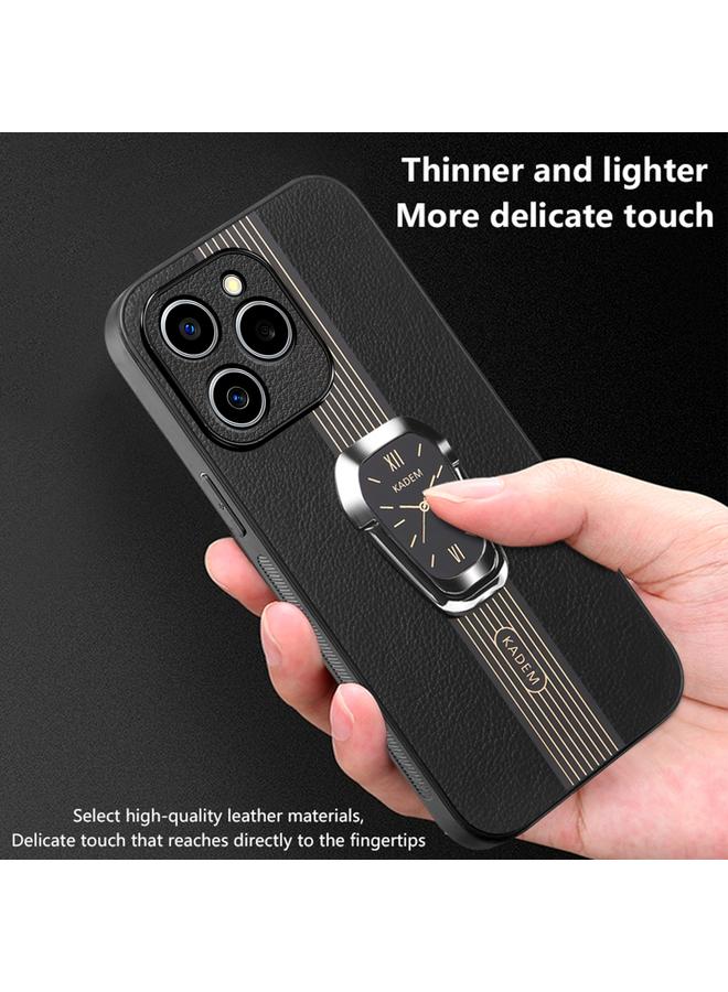 اس-توب جراب خلفي من الجلد الليتشي المغناطيسي لهاتف Realme C61 مع حامل - Image 4