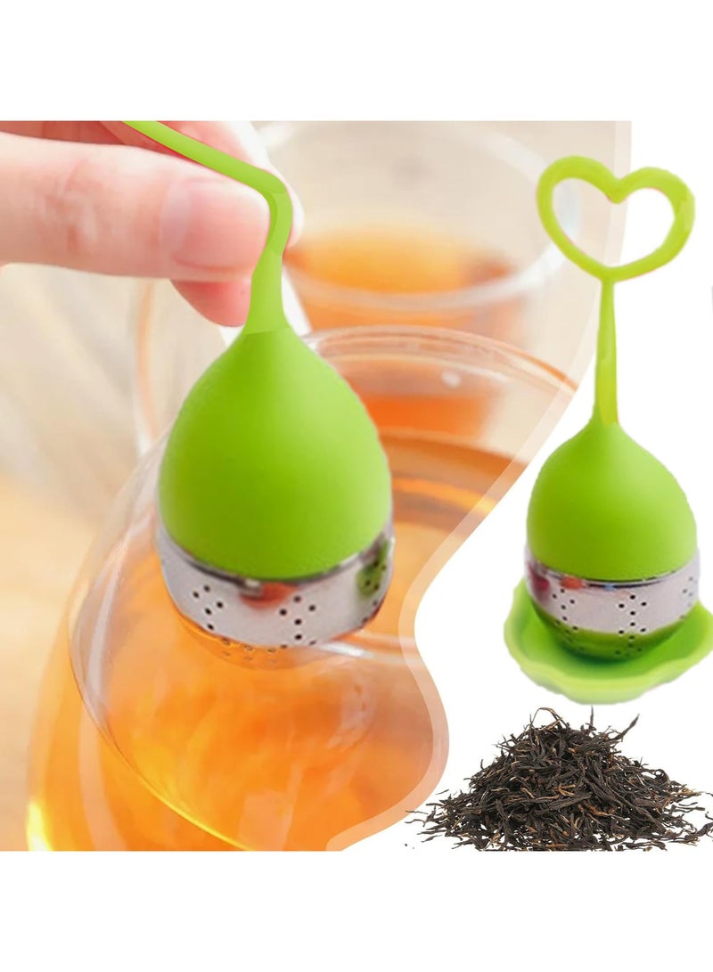 CMGTYYD Silicone Tea Bag Strainer, Cute Heart Shaped Tea Strainer, Reusable Tea Strainer for Loose Leaf Tea, Teapots and Mugs  - Image 5
