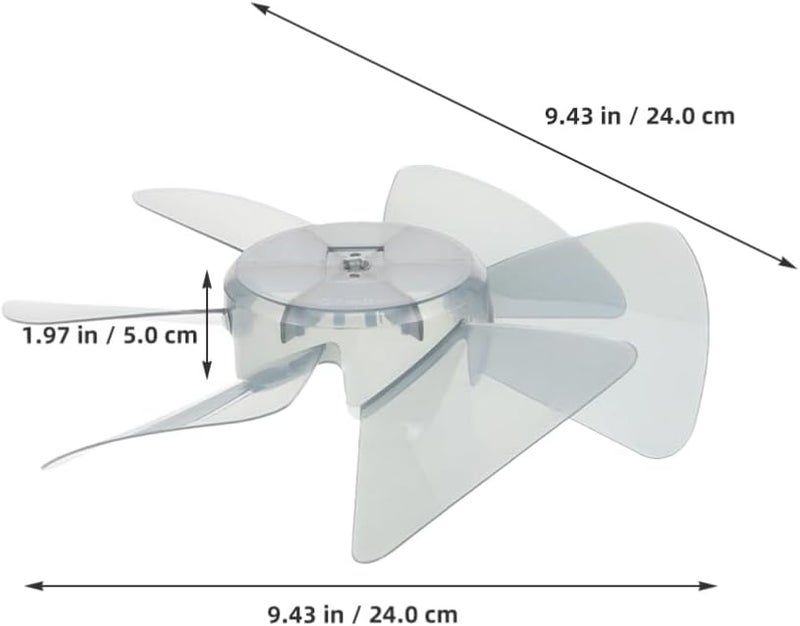 VOSAREA Replacement Fan Blades for Electric Fans 10-inch 6 Leaves Easy to Clean - Image 2