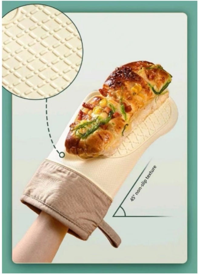 Generic - Thickened Heat Insulation Kitchen Gloves Insulation Gloves With Quilted Cotton Lining - Image 1