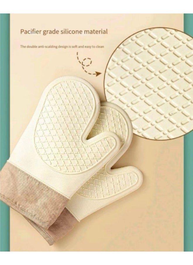 Generic - Thickened Heat Insulation Kitchen Gloves Insulation Gloves With Quilted Cotton Lining - Image 1