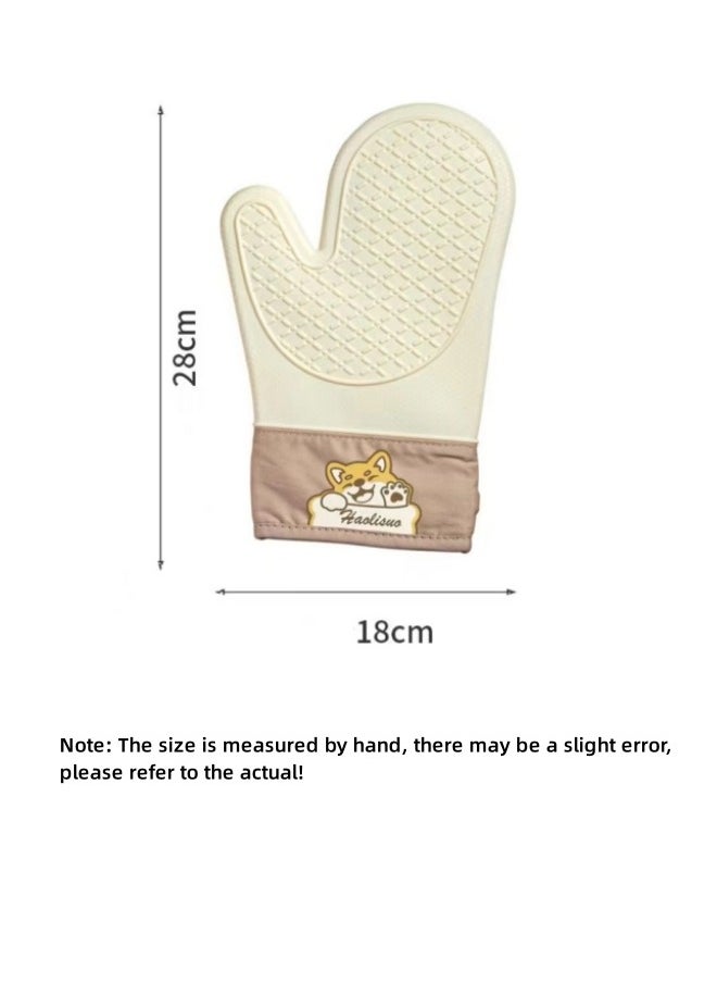 Generic - Thickened Heat Insulation Kitchen Gloves Insulation Gloves With Quilted Cotton Lining - Image 1