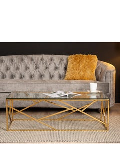 VANITY LIVING VANITY LIVING Coffee Table - Roma Gold  - Image 1